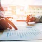 Business People meeting Planning budget and cost Strategy Analysis  Concept