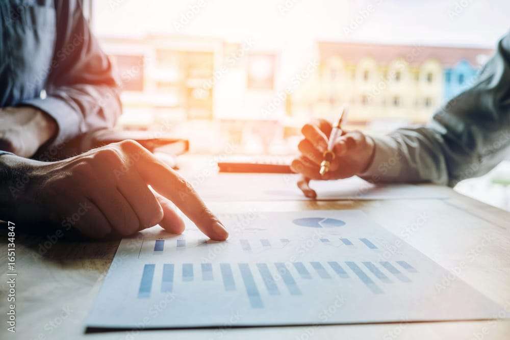 Business People meeting Planning budget and cost Strategy Analysis  Concept